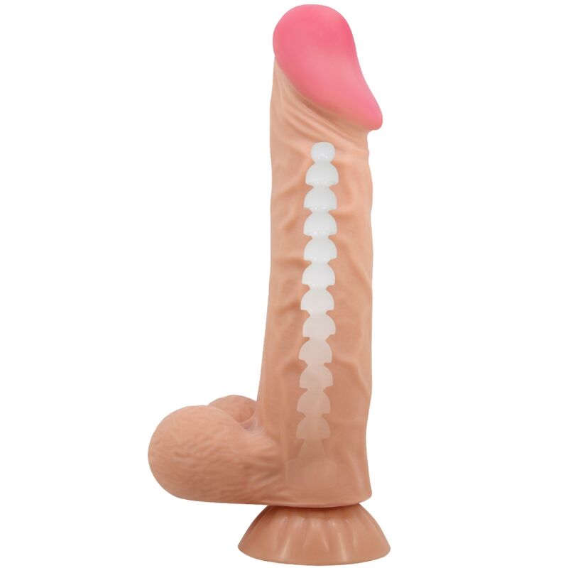 PRETTY LOVE - SLIDING SKIN SERIES DILDO REALÍSTICO CON VENTOSA PIEL DESLIZANTE 24 CM - Imagen 2
