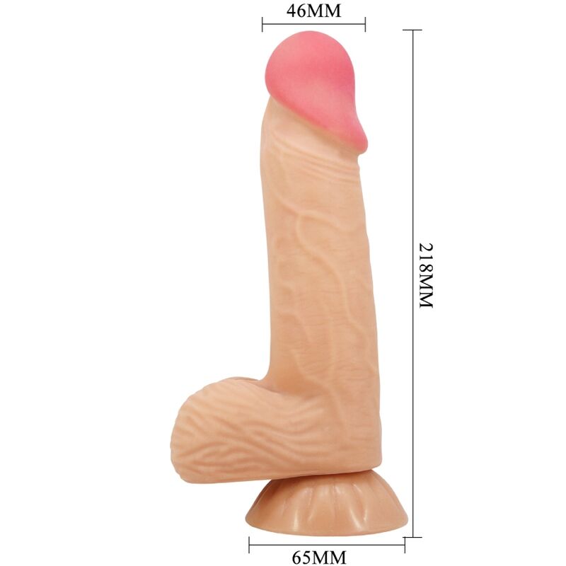 PRETTY LOVE - SLIDING SKIN SERIES REALISTISCHER DILDO MIT GLEITENDEM HAUT-SAUGNAP 20,6 CM – Bild 2