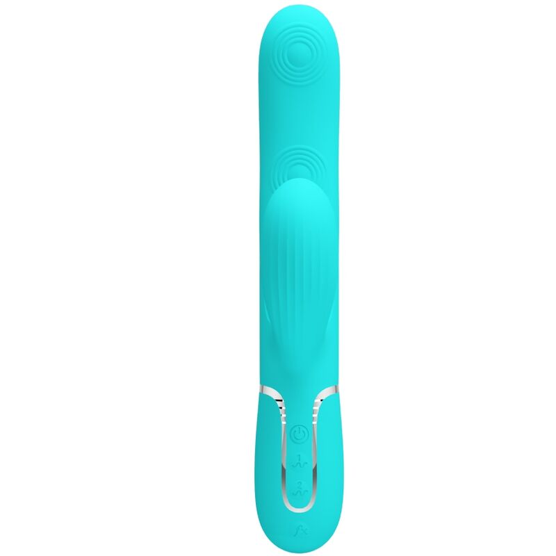 PRETTY LOVE - PERLITA MULTIFUNCTION 3 IN 1 G-SPOT VIBRATOR AQUA GREEN - Image 11