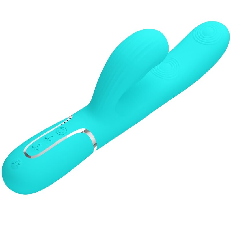PRETTY LOVE - PERLITA MULTIFUNCTION 3 IN 1 G-SPOT VIBRATOR AQUA GREEN - Image 9