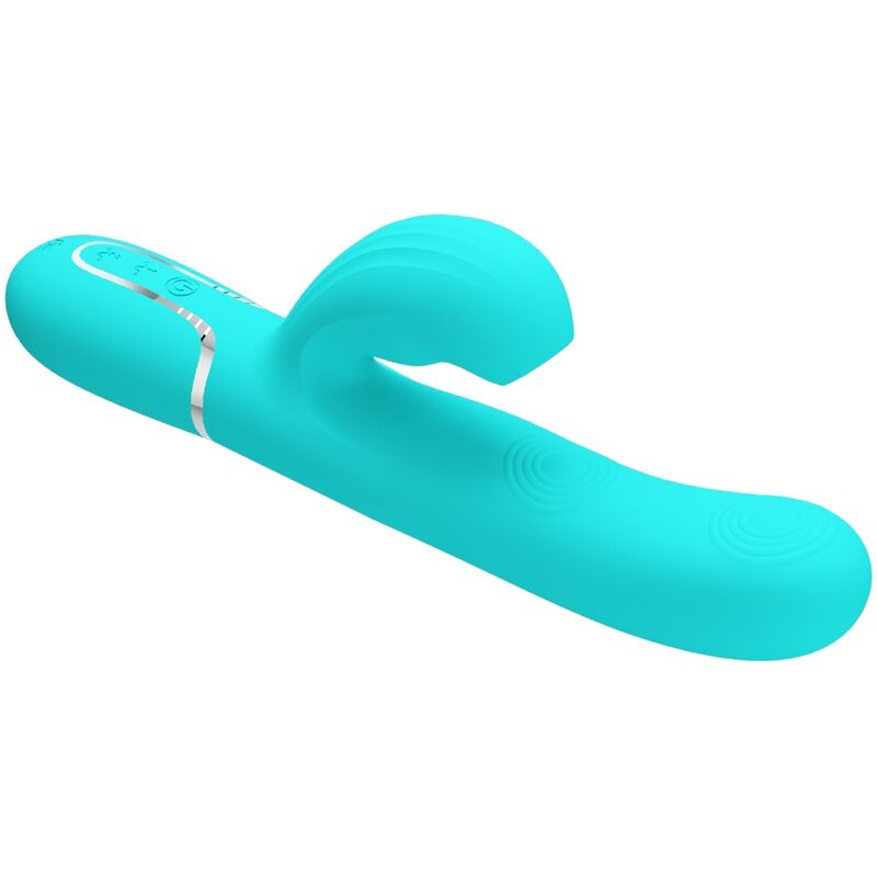 PRETTY LOVE - PERLITA MULTIFUNCTION 3 IN 1 G-SPOT VIBRATOR AQUA GREEN - Image 3