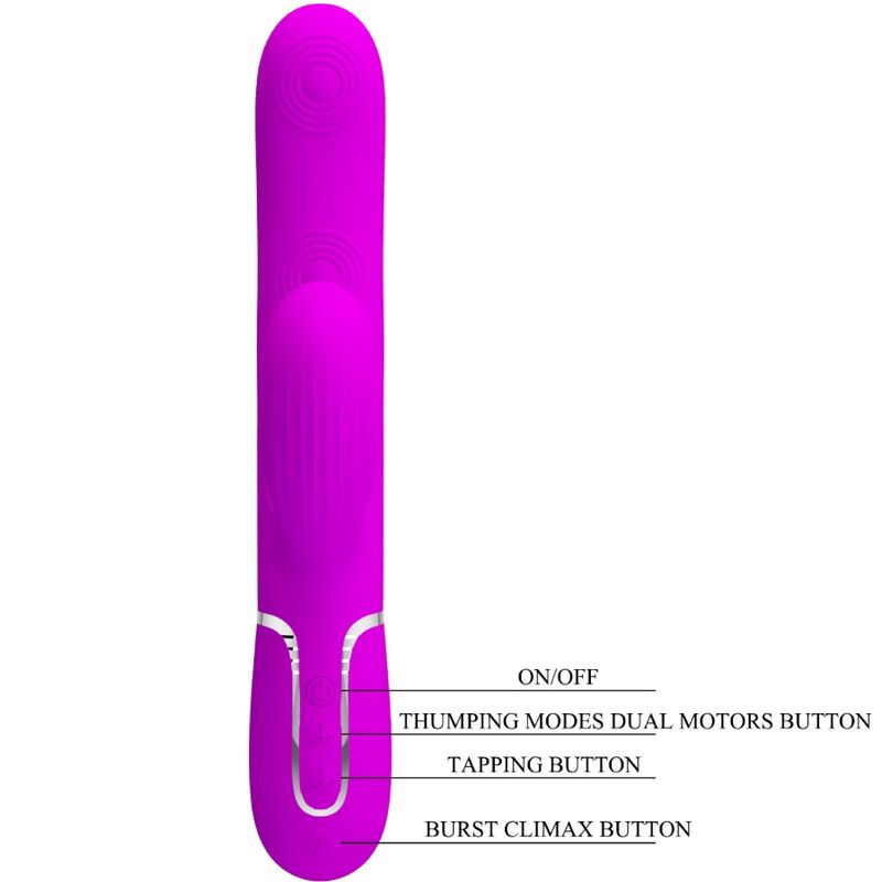PRETTY LOVE - PERLITA MULTIFUNCTION 3 IN 1 G-SPOT VIBRATOR VIOLET - Image 5
