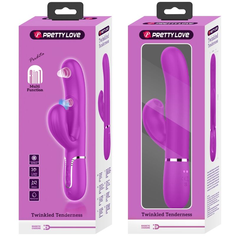 PRETTY LOVE - PERLITA MULTIFUNCTION 3 IN 1 G-SPOT VIBRATOR VIOLET - Image 4