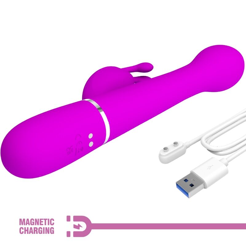 PRETTY LOVE - DEJON RABBIT VIBRATOR 3 IN 1 MULTIFUNKTIONSVIOLETT – Bild 11