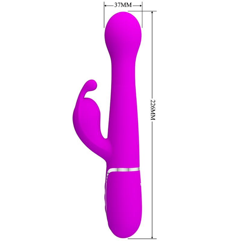 PRETTY LOVE - DEJON RABBIT VIBRATOR 3 IN 1 MULTIFUNKTIONSVIOLETT – Bild 10