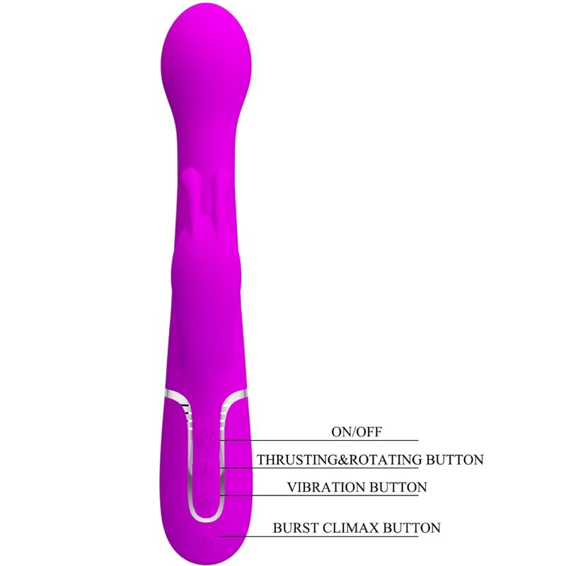 PRETTY LOVE - DEJON RABBIT VIBRATOR 3 IN 1 MULTIFUNKTIONSVIOLETT – Bild 9