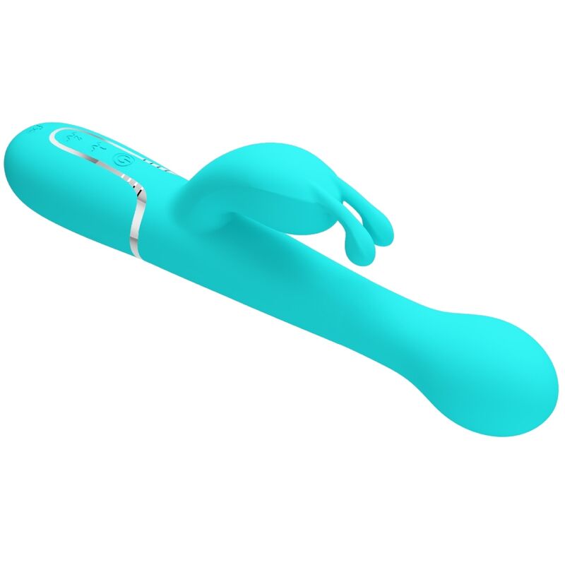 PRETTY LOVE - VIBRATEUR DEJON RABBIT 3 EN 1 MULTIFONCTION VERT AQUA – Image 10
