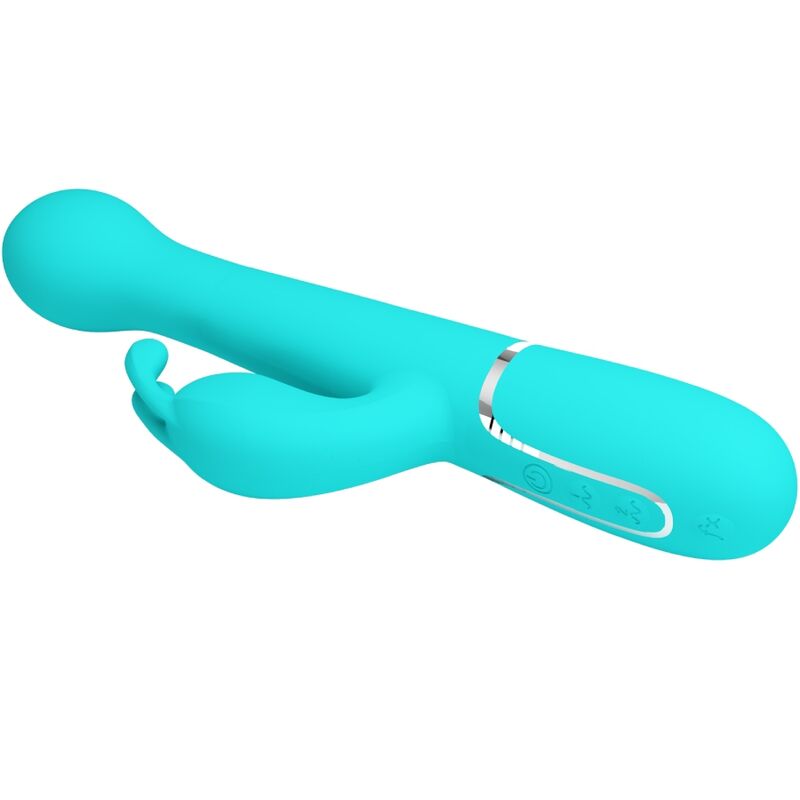 PRETTY LOVE - VIBRATEUR DEJON RABBIT 3 EN 1 MULTIFONCTION VERT AQUA – Image 9