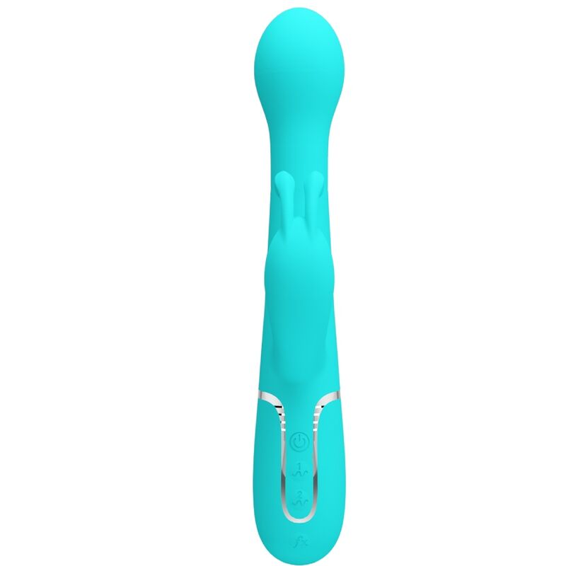PRETTY LOVE - VIBRATEUR DEJON RABBIT 3 EN 1 MULTIFONCTION VERT AQUA – Image 7