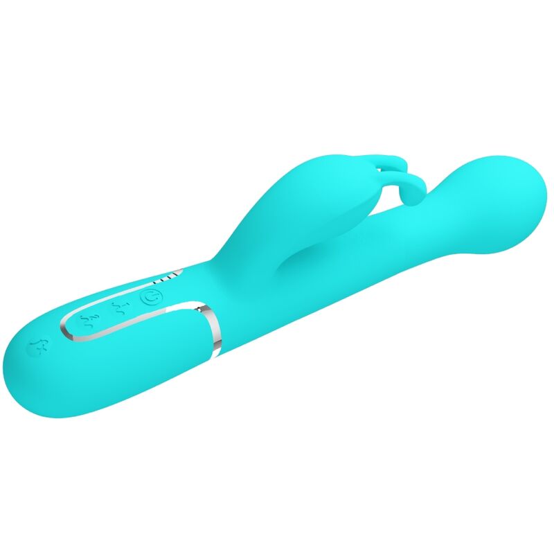 PRETTY LOVE - VIBRATEUR DEJON RABBIT 3 EN 1 MULTIFONCTION VERT AQUA – Image 6