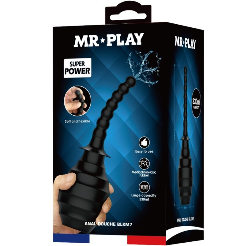MR PLAY - DUCHA ANAL BLKM7 SUPER POWER NEGRO - Imagen 3