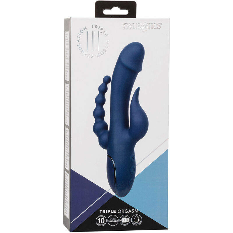 CALEXOTICS - VIBRATEUR TRIPLE ORGASME BLEU – Image 9