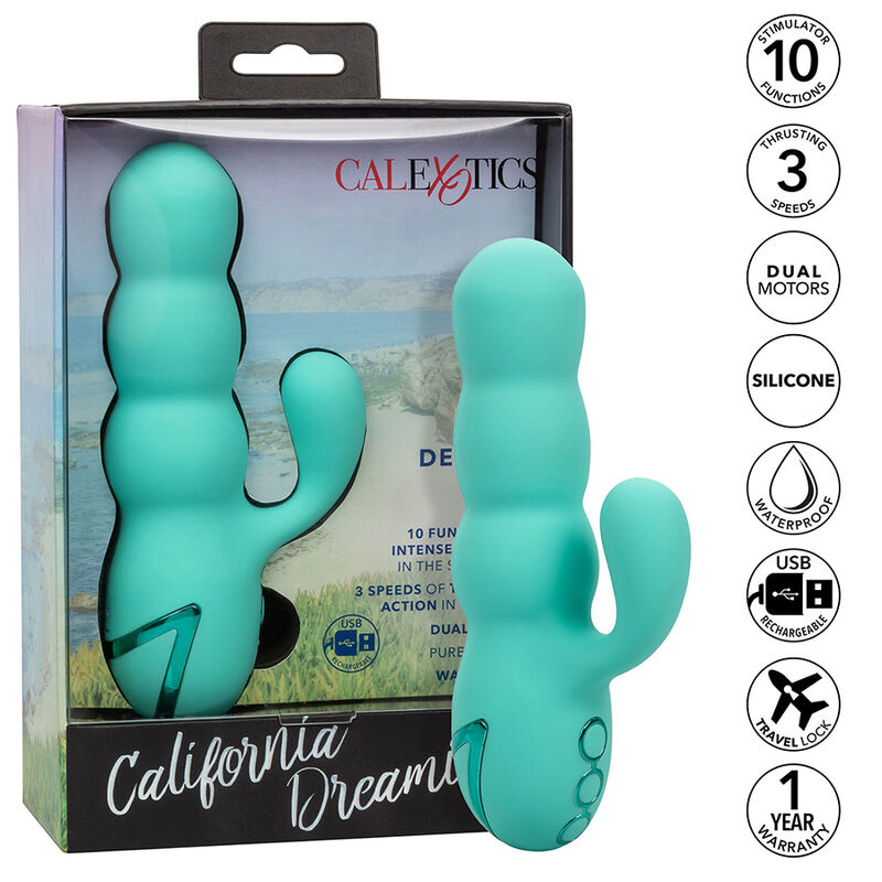 CALEXOTICS - VIBRATEUR DEL MAR DIVA RABBIR AQUA GREEN PAR CALIFORNIA DREAMING – Image 13