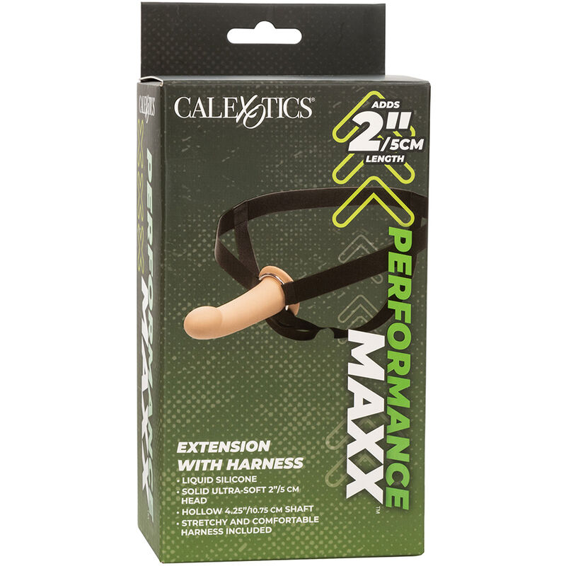 CALEXOTICS - PERFORMANCE MAXX EXTENSIÓN CON ARNÉS PIEL CLARO - Imagen 14