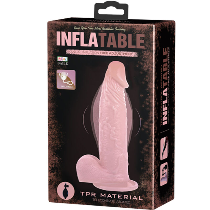 BAILE - REALISTIC INFLATABLE DILDO WITH SUCTION CUP 15 CM - Image 2