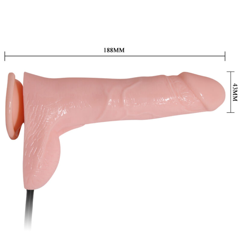 BAILE - DILDO REALISTICO GONFIABILE CON VENTOSA 15 CM - immagine 3