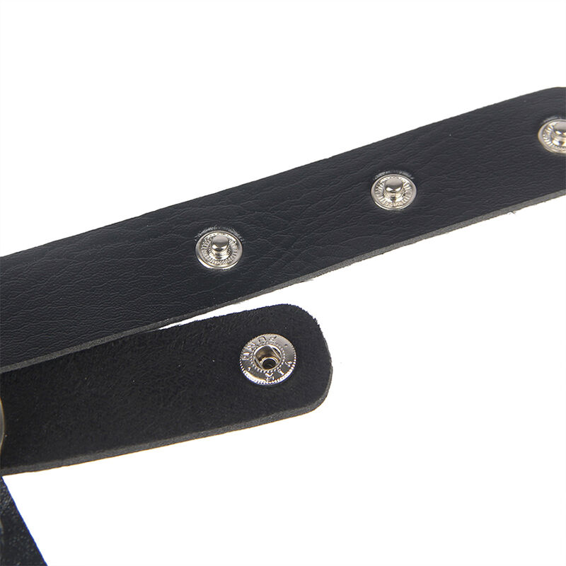 SUBBLIME - ARNÉS DE PECHO CADENAS CUERO NEGRO TALLA ÚNICA - Imagen 9
