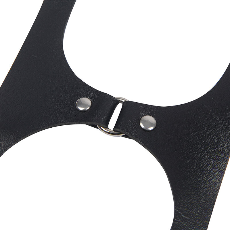 SUBBLIME - ARNÉS CUERPO ENTERO CON HEBILLAS CUERO NEGRO TALLA ÚNICA - Imagen 7