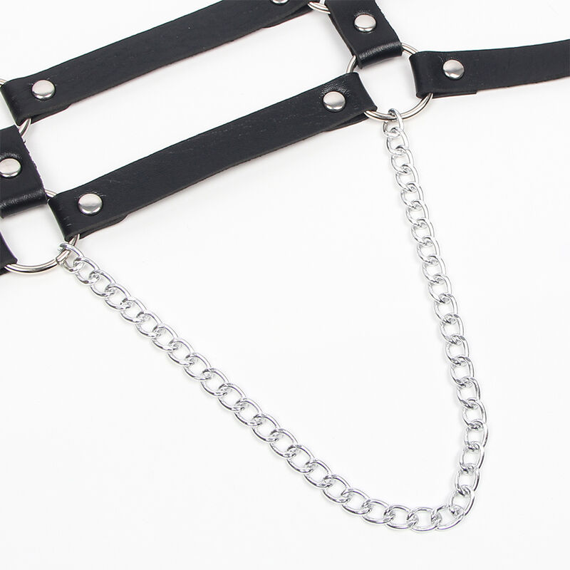 SUBBLIME - ARNÉS CON TIRANTAS DETALLE CADENAS TALLA ÚNICA - Imagen 9