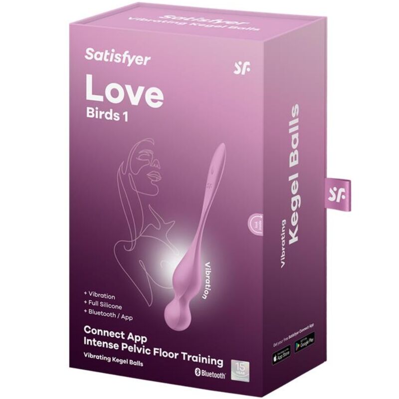 SATISFYER - BALLES VIBRANTES DE KEGEL LOVE BIRDS ROSE – Image 5