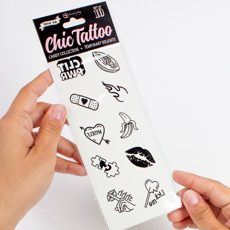 SECRET PLAY - SET MIT 10 TEMPORREN TATTOOS AUS DER CANDY COLLECTION – Bild 4