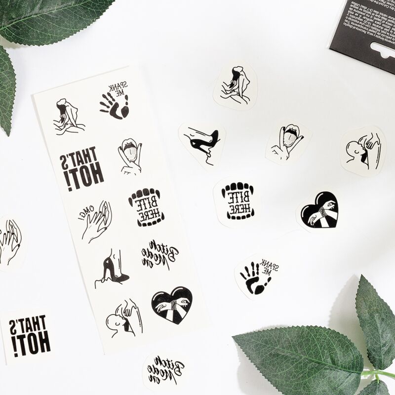 SECRET PLAY - SET MIT 10 TEMPORREN TATTOOS DER KINKY COLLECTION – Bild 3