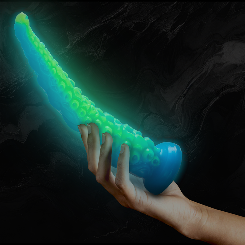 EPIC - SCYLLA FLUORESZIERENDER DÜNNER TENTAKEL-DILDO, GROSSE GRÖSSE – Bild 9