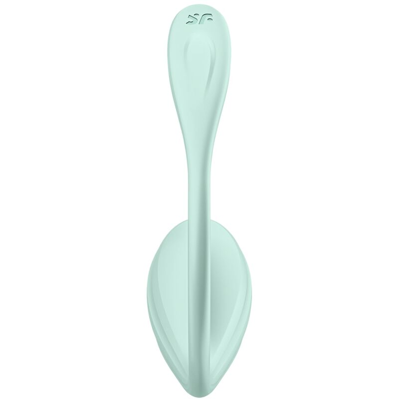 SATISFYER - APPLICATION GRATUITE STIMULATEUR DE POINT G PÉTALE LISSE VERT D'EAU – Image 6