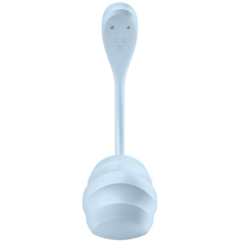 SATISFYER - APPLICATION GRATUITE STIMULATEUR DE POINT G PÉTALE LISSE BLEU CIEL – Image 6