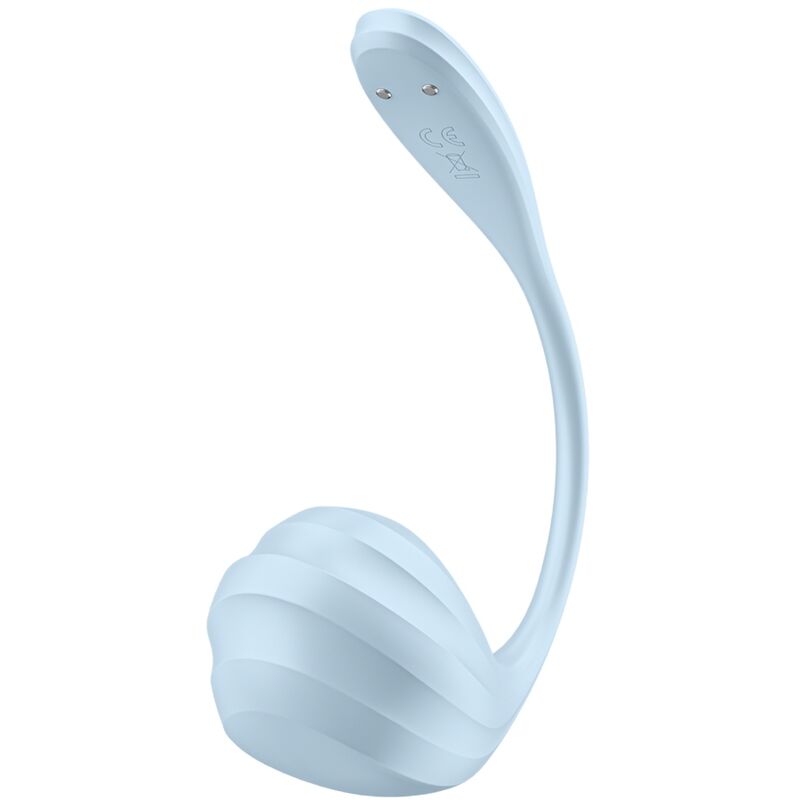 SATISFYER - APPLICATION GRATUITE STIMULATEUR DE POINT G PÉTALE LISSE BLEU CIEL – Image 5
