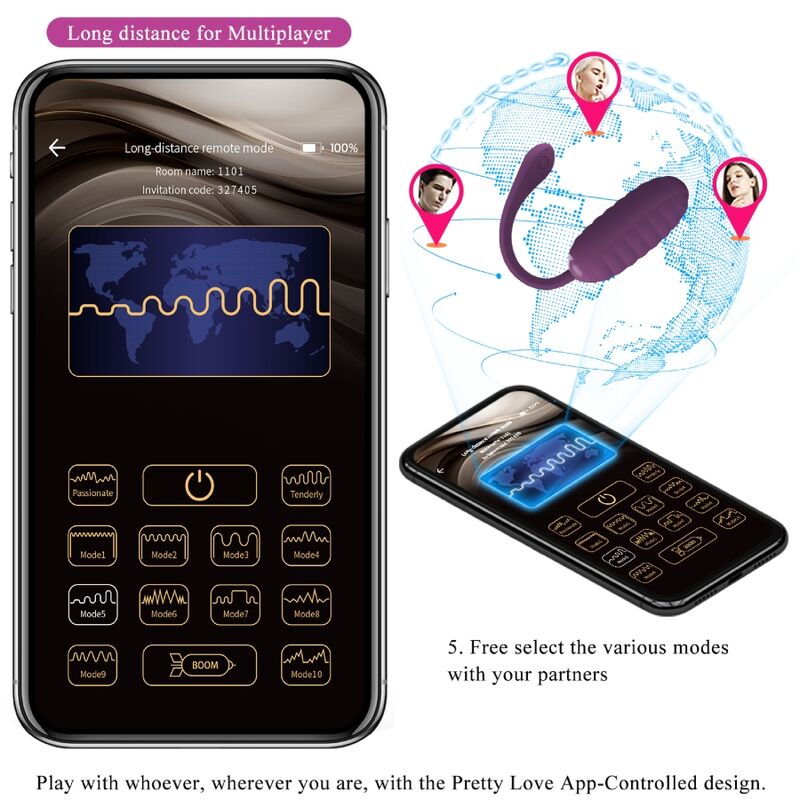 PRETTY LOVE - OEUF VIBRANT RECHARGEABLE CASPER VIOLET – Image 4