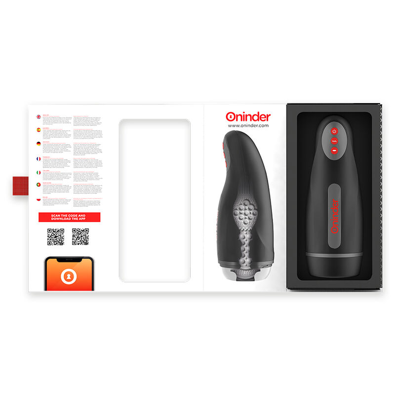 ONINDER - SEOUL MASTURBADOR MASCULINO DE COMPRESIÓN Y VIBRACIÓN - APP GRATUITA - Imagen 5