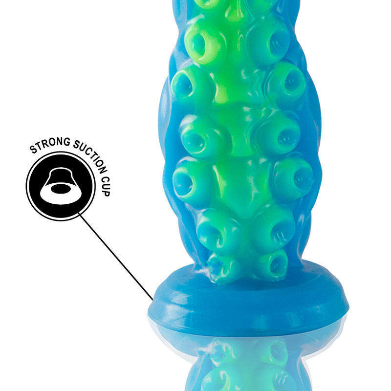 EPIC - SCYLLA FLUORESZIERENDER DÜNNER TENTAKEL-DILDO, GROSSE GRÖSSE – Bild 4