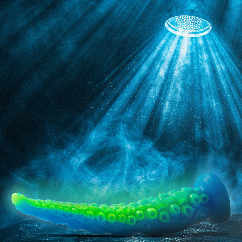 EPIC - SCYLLA FLUORESZIERENDER DÜNNER TENTAKEL-DILDO, GROSSE GRÖSSE – Bild 3