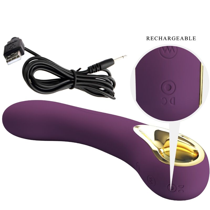 PRETTY LOVE - ETHAN VIBRATORE RICARICABILE VIOLA - immagine 6
