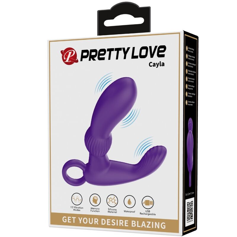 PRETTY LOVE - CAYLA VIBRATEUR MASSEUR ANAL LILA – Image 9