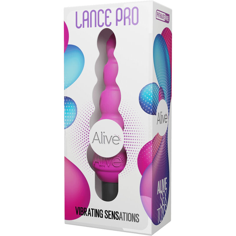 ALIVE - LANCE PRO ESTIMULADOR & VIBRADOR ANAL ROSA - Imagen 4