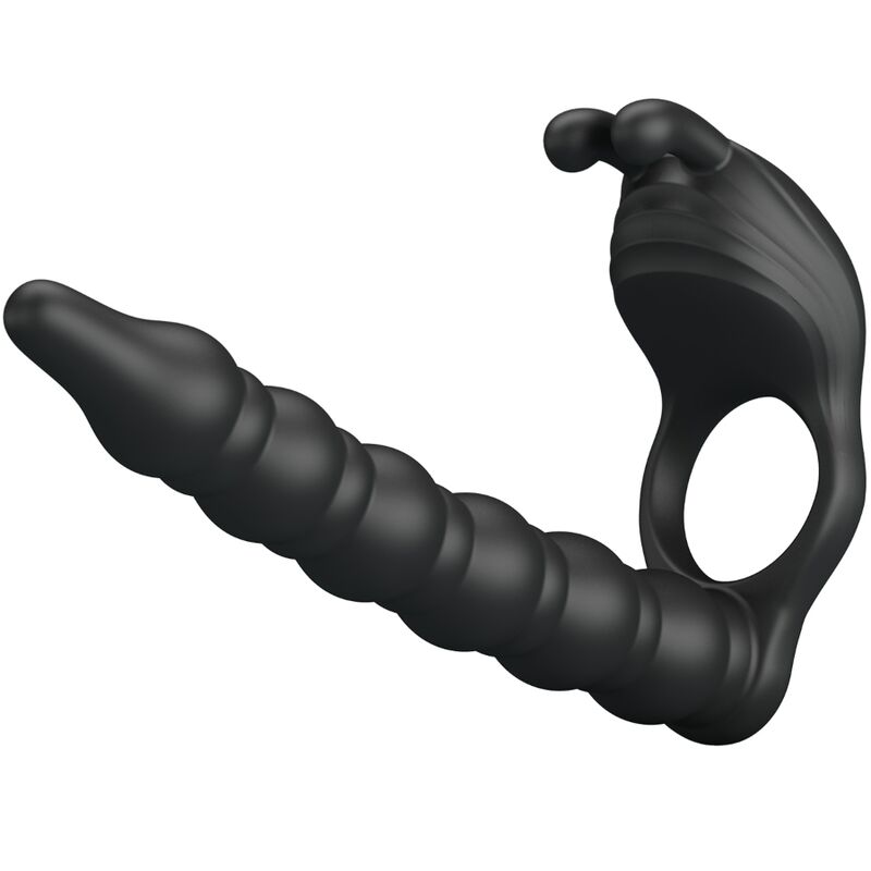 PRETTY LOVE - BLACKNEY ANNEAUX PÉNIS AVEC PLUG VIBRATEUR – Image 4