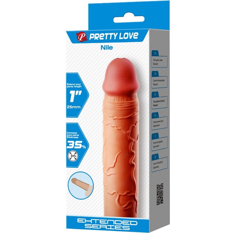 PRETTY LOVE - NILE PENIS EXTENDER COVER FLEISCH – Bild 3