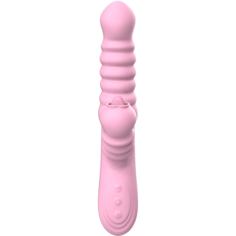 ARMONY - VIBRATEUR MULTIFONCTION AVEC LANGUE STIMULANTE EFFET CHALEUR ROSE – Image 4