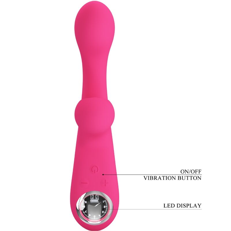 PRETTY LOVE - SKYLAR VIBRADOR ESTIMULADOR ROSA - Imagen 8