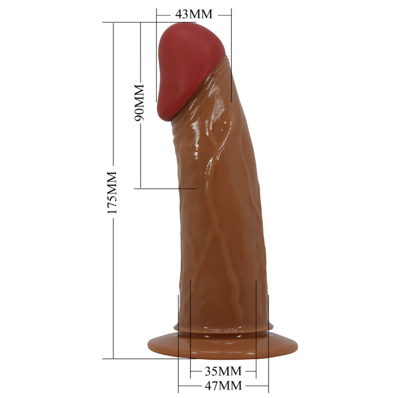 PRETTY LOVE - STARKS HARNESS BRIEFS MULTI-SPEED VIBRATION DILDO 17,5 CM LIGHT BROWN - Image 9