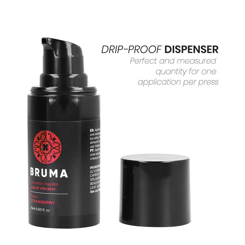 BRUMA - VIBRATORE LIQUIDO ULTRA SCORREVOLE FRAGOLA 15 ML - immagine 4