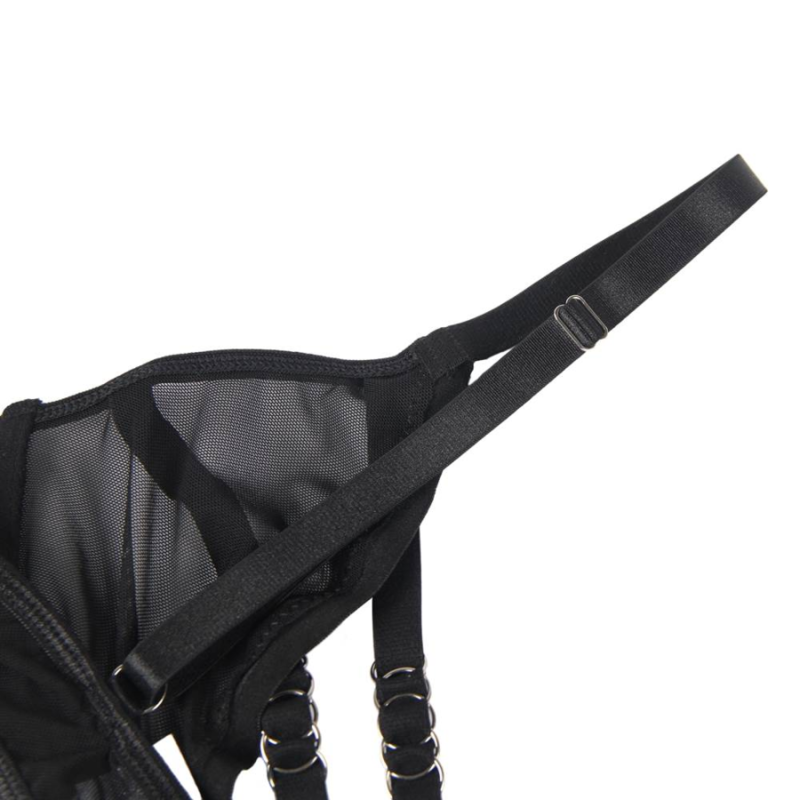 SUBBLIME - ENSEMBLE DEUX PIÈCES DE SOUTIEN-GORGE TRANSPARENT ET BANDES S/M – Image 11