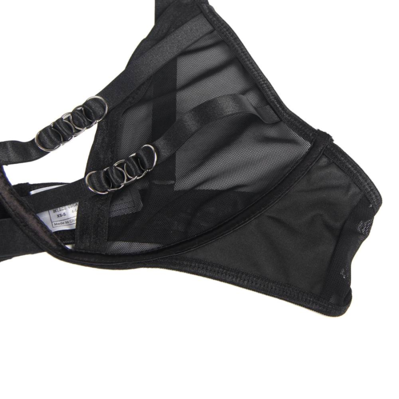 SUBBLIME - ENSEMBLE DEUX PIÈCES DE SOUTIEN-GORGE TRANSPARENT ET BANDES S/M – Image 10