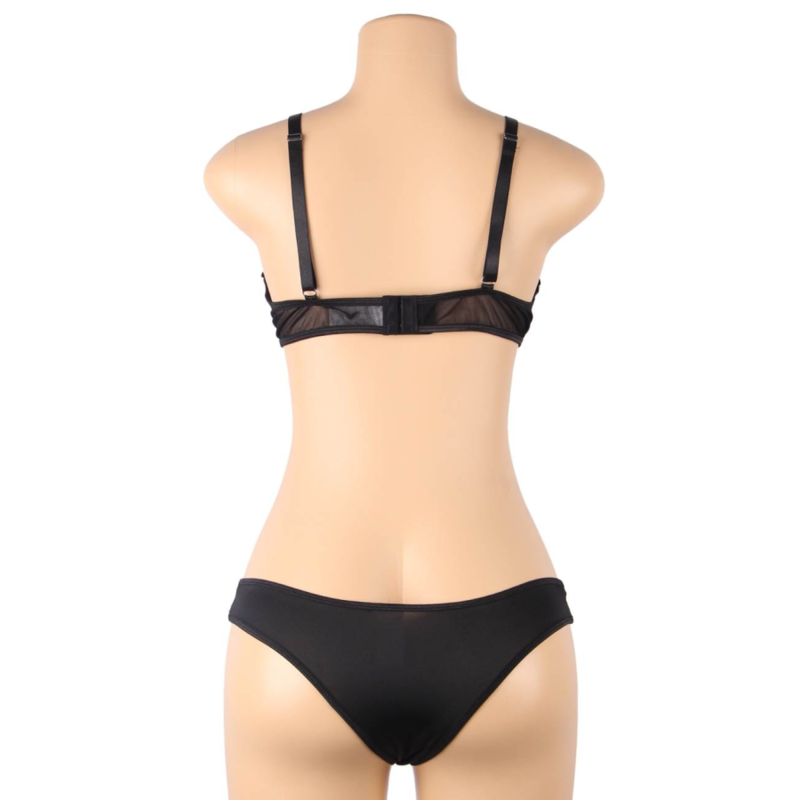 SUBBLIME - ENSEMBLE DEUX PIÈCES DE SOUTIEN-GORGE TRANSPARENT ET BANDES S/M – Image 7