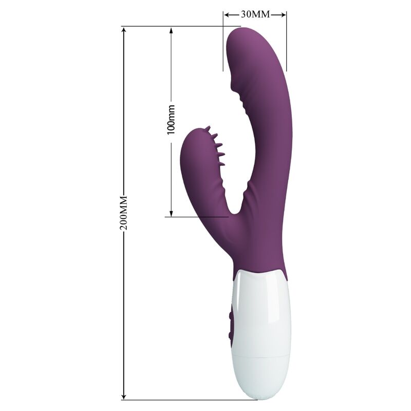 PRETTY LOVE - ANDRE VIBRATEUR RABBIT & STIMULATEUR DE POINT G VIOLET – Image 3