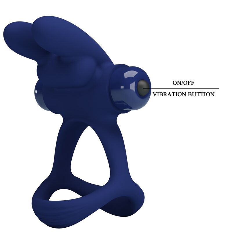 PRETTY LOVE - FRANCISCO DOUBLE ANNEAU VIBRANT LAPIN BLEU – Image 10