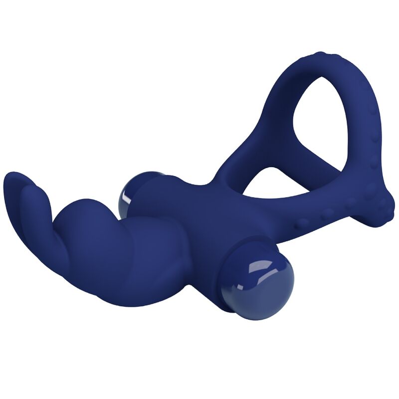 PRETTY LOVE - LUCHITO DOUBLE ANNEAU VIBRANT LAPIN BLEU – Image 9
