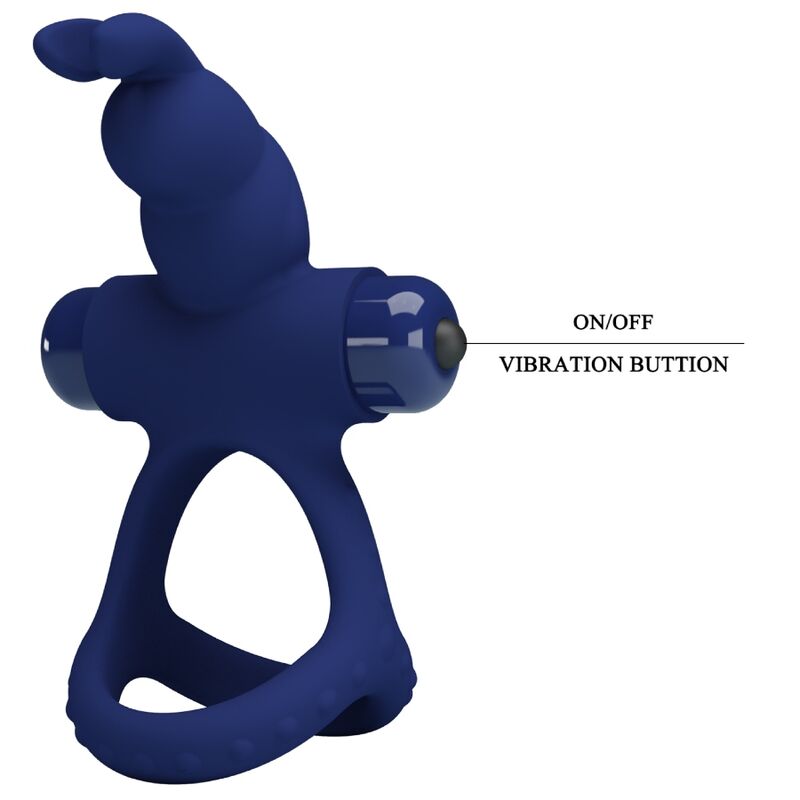 PRETTY LOVE - LUCHITO DOUBLE ANNEAU VIBRANT LAPIN BLEU – Image 7
